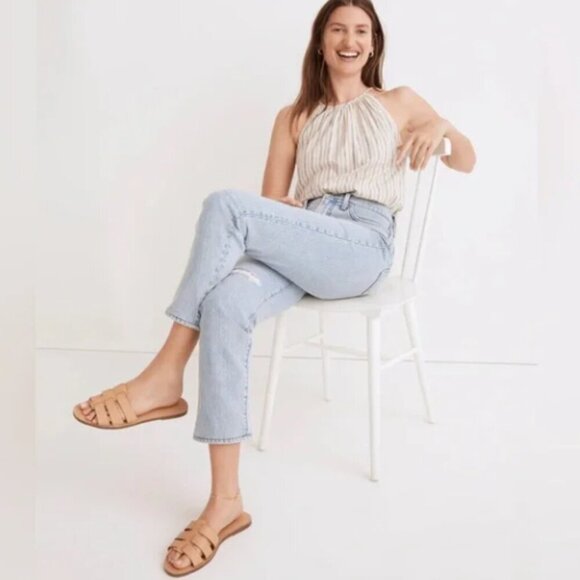 Madewell The Perfect Vintage Crop Jean in Sudbury Wash Size W26 - Picture 1 of 6